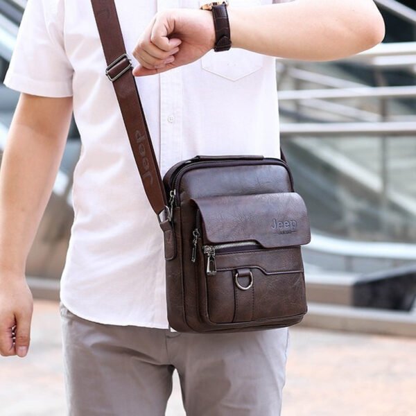 Leather Side Cross Bag - Image 3