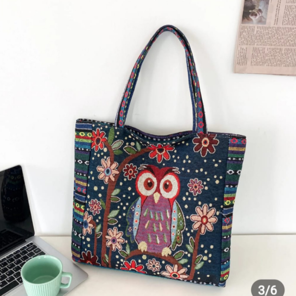 Unique Stylish Cotton Canvas Tote Bag - Image 8