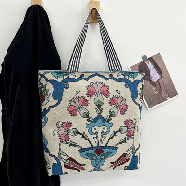 Unique Stylish Cotton Canvas Tote Bag - Image 2