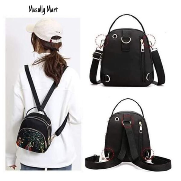 Printed Mini Backpack for Women - Image 5