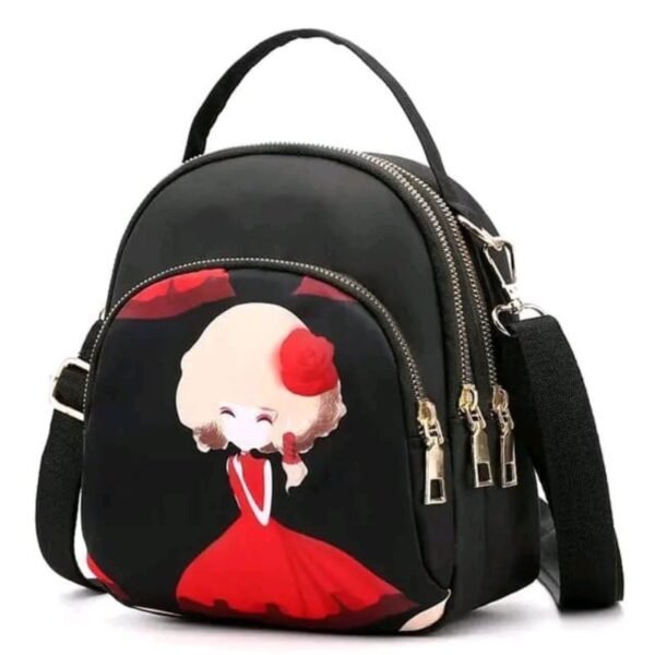 Printed Mini Backpack for Women - Image 4