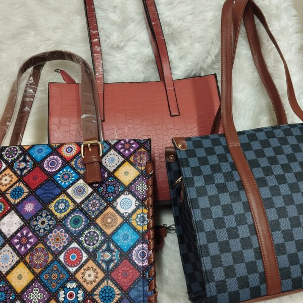 Leather Fashionable Side Bag Medium Size for Girls - Image 2